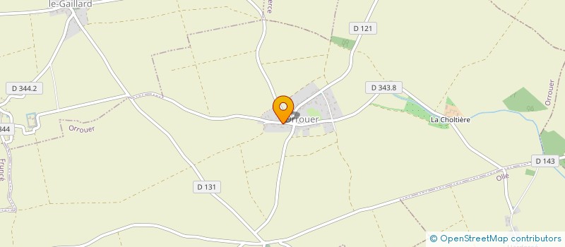 localisation de l'entreprise SCI DE BEL AIR à ORROUER