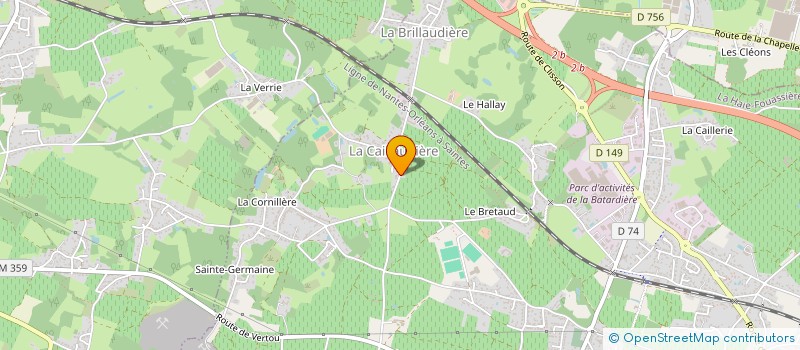 localisation de l'entreprise SCI DE BEL AIR  LA HAIE-FOUASSIERE