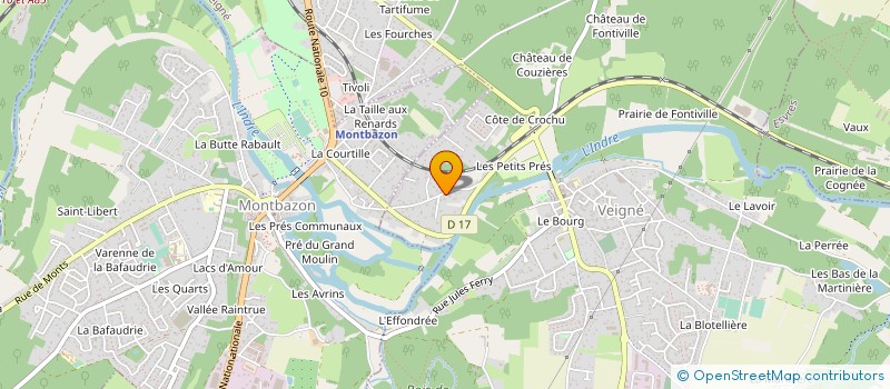 localisation de l'entreprise SCI DE BEL AIR à VEIGNE