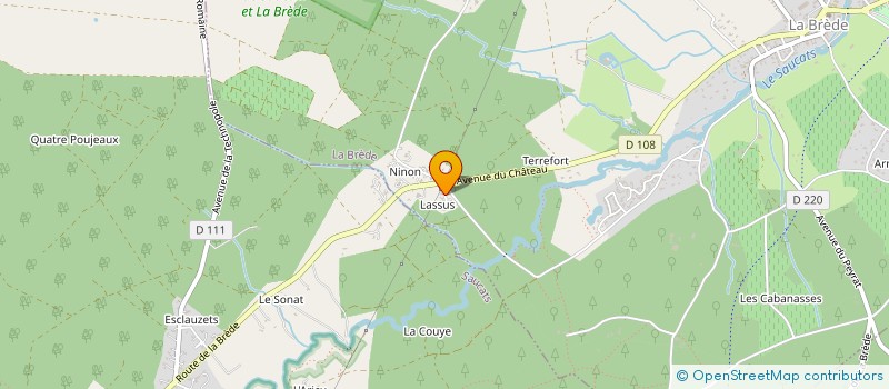 localisation de l'entreprise SCI DE BEL AIR  LA BREDE