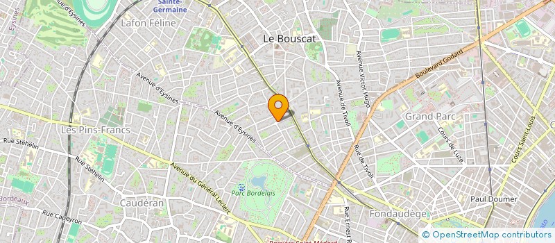 localisation de l'entreprise SCI DE BEL AIR II  LE BOUSCAT