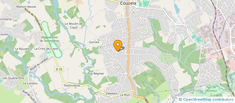 localisation de l'entreprise SCI DE BEL-FONT à COUZEIX