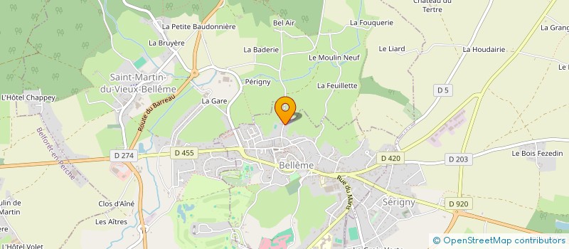 localisation de l'entreprise SCI DE BEL-HERSE à BELLEME