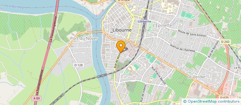 localisation de l'entreprise SCI DE BEL ORME FAURE ESTAGER  LIBOURNE
