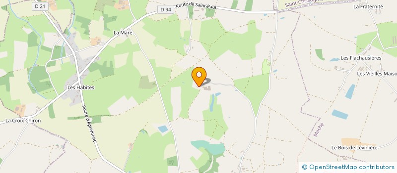 localisation de l'entreprise SCI DE BELANN'  LA CHAPELLE-HERMIER