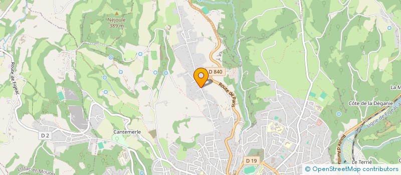 localisation de l'entreprise SCI DE BELCASTEL  FIGEAC