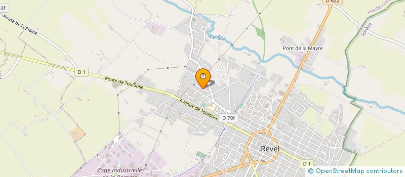 localisation de l'entreprise SCI DE BELESTA  REVEL