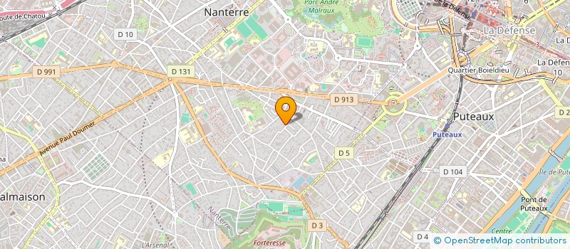 localisation de l'entreprise SCI DE BELFORT  NANTERRE