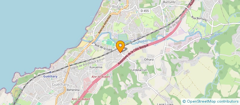 localisation de l'entreprise SCI DE BELFORT à BIDART