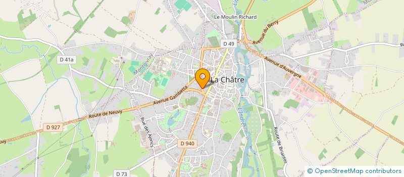 localisation de l'entreprise SCI DE BELGIQUE à LA CHATRE