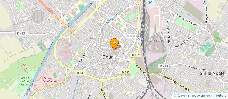 localisation de l'entreprise SCI DE BELLAIN à DOUAI