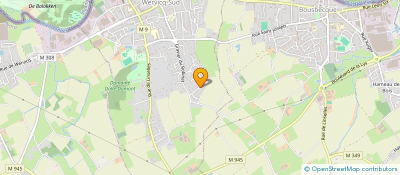 localisation de l'entreprise SCI DE BELLARD  WERVICQ SUD