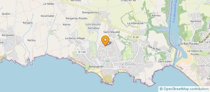 localisation de l'entreprise SCI DE BELLE ILE  CLOHARS-CARNOET