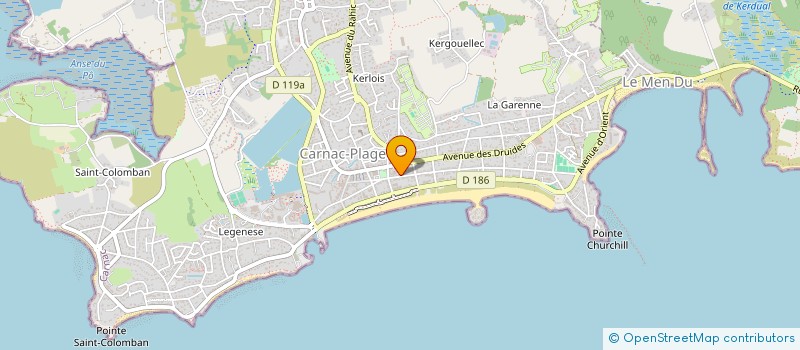 localisation de l'entreprise SCI DE BELLE OMBRE  CARNAC