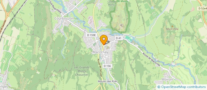 localisation de l'entreprise SCI DE BELLECOMBE  MACORNAY