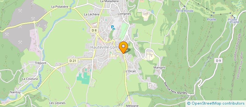 localisation de l'entreprise SCI DE BELLECOMBE  PLATEAU D'HAUTEVILLE