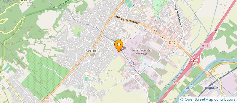 localisation de l'entreprise SCI DE BELLEDONNE  BERNIN