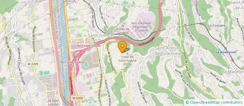 localisation de l'entreprise SCI DE BELLET à NICE