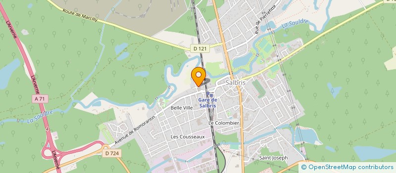 localisation de l'entreprise SCI DE BELLEVILLE  SALBRIS