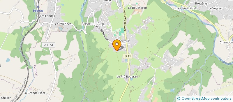 localisation de l'entreprise SCI DE BELLEVUE  BOSMIE-L'AIGUILLE