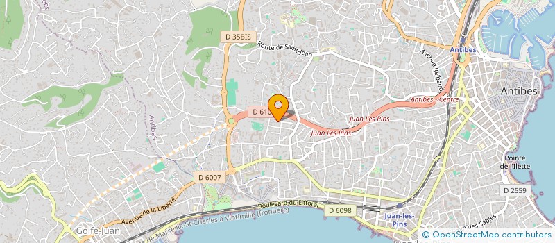 localisation de l'entreprise SCI DE BELLEVUE à ANTIBES