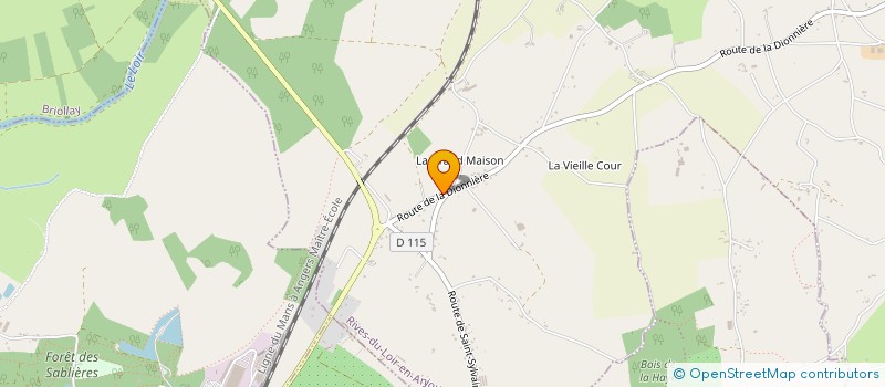 localisation de l'entreprise SCI DE BELLEVUE  CORZE