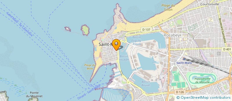 localisation de l'entreprise SCI DE BELLEVUE  SAINT-MALO