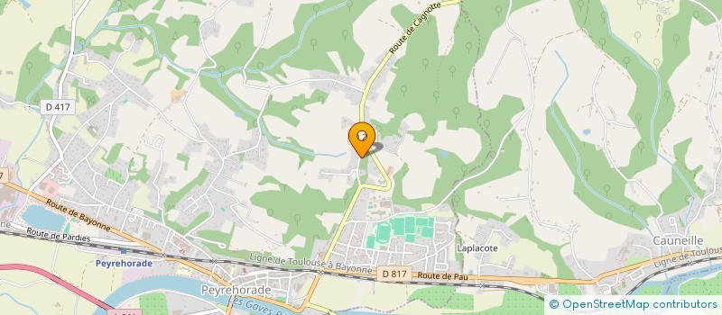 localisation de l'entreprise SCI DE BELLEVUE  PEYREHORADE