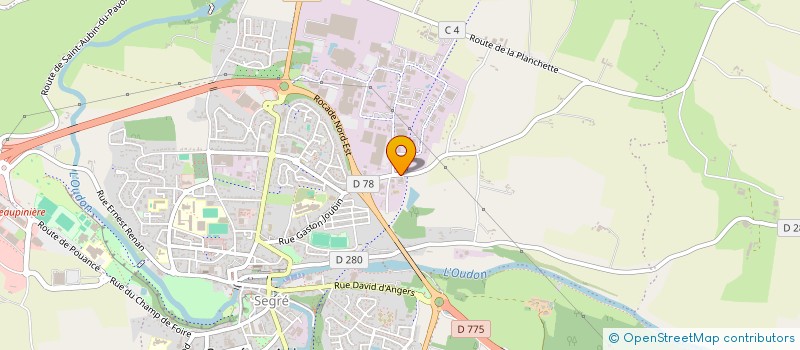 localisation de l'entreprise SCI DE BELLEVUE à SEGRE-EN-ANJOU BLEU