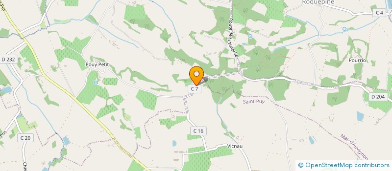 localisation de l'entreprise SCI DE BELLEVUE  SAINT-ORENS-POUY-PETIT