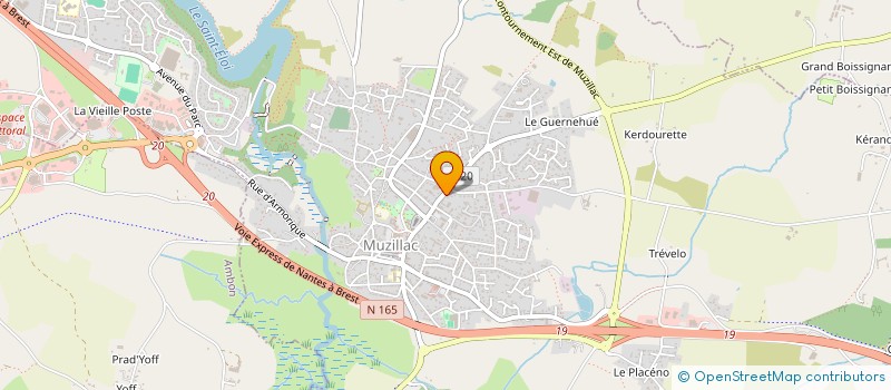 localisation de l'entreprise SCI DE BELLEVUE  MUZILLAC