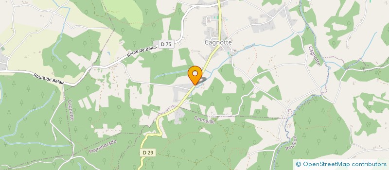 localisation de l'entreprise SCI DE BELLOCQ  CAGNOTTE