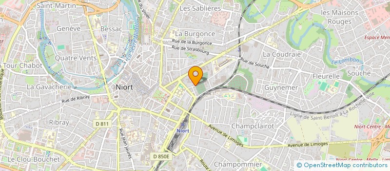 localisation de l'entreprise SCI DE BELLUNE ET DES ROCHES à NIORT