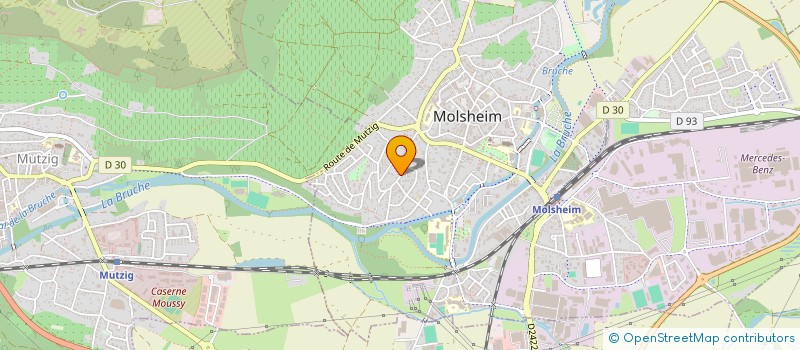 localisation de l'entreprise SCI DE BENAT-MOLSHEIM  MOLSHEIM