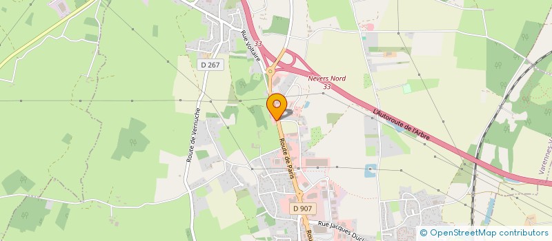 localisation de l'entreprise SCI DE BENGY  VARENNES-VAUZELLES