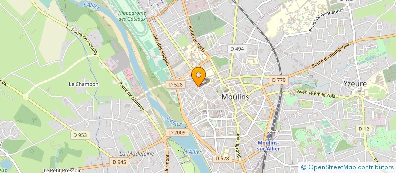 localisation de l'entreprise SCI DE BERCY à MOULINS