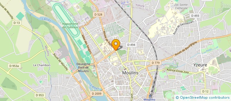 localisation de l'entreprise SCI DE BERCY à MOULINS