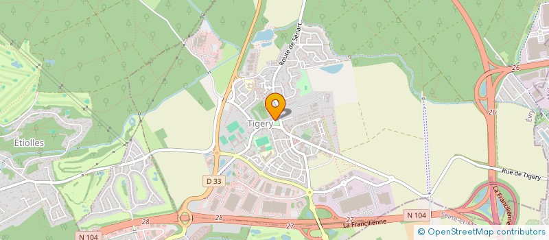 localisation de l'entreprise SCI DE BERCY II  TIGERY