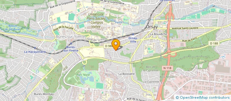 localisation de l'entreprise SCI DE BERNARDI MOUTON  ORSAY