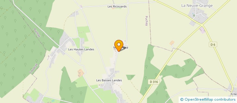 localisation de l'entreprise SCI DE BERTAGNE  PUCHAY