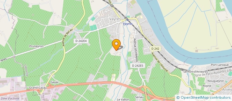 localisation de l'entreprise SCI DE BERTIN  VAYRES