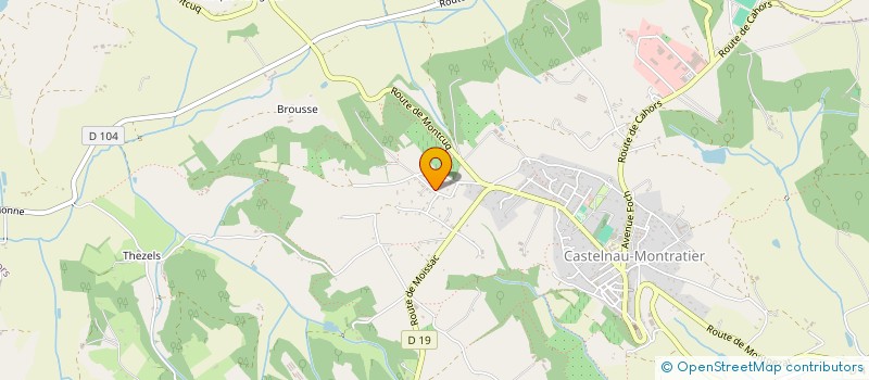 localisation de l'entreprise SCI DE BERTINES  CASTELNAU-MONTRATIER