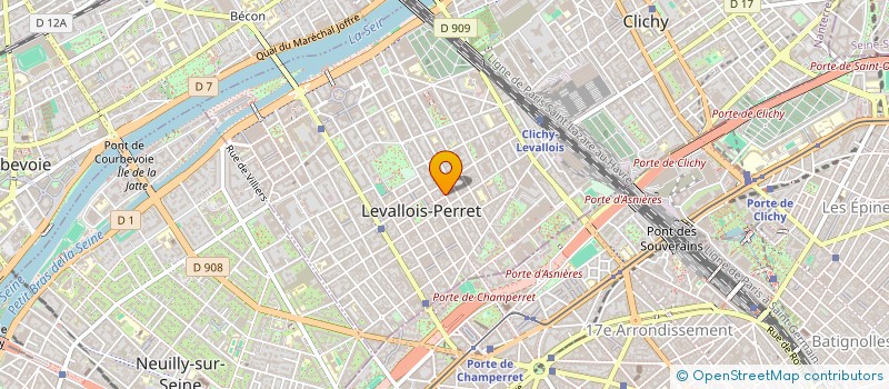 localisation de l'entreprise SCI DE BESNEREY à LEVALLOIS PERRET