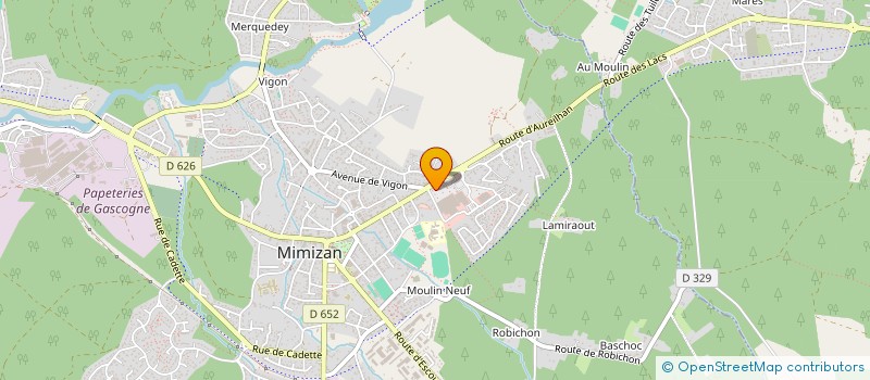 localisation de l'entreprise SCI DE BESTAVE  MIMIZAN