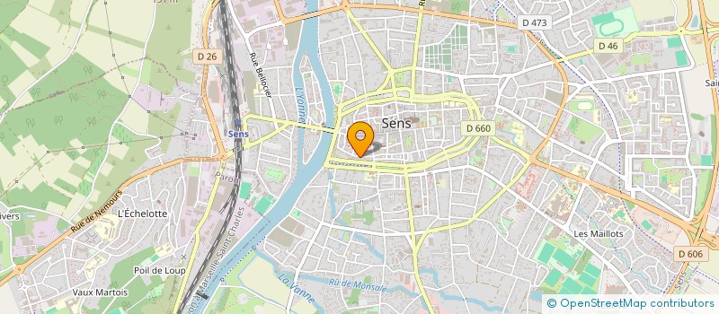localisation de l'entreprise SCI DE BIENCOURT à SENS