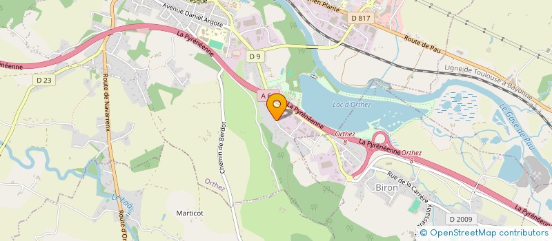 localisation de l'entreprise SCI DE BIGNE  ORTHEZ