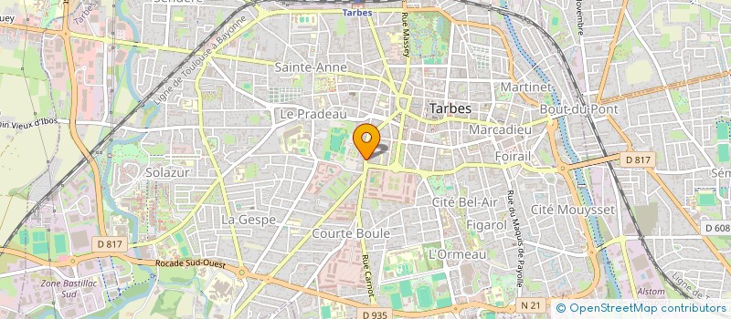 localisation de l'entreprise SCI DE BIGORRE  TARBES