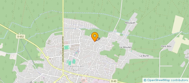 localisation de l'entreprise SCI DE BIGORRE  PARENTIS-EN-BORN