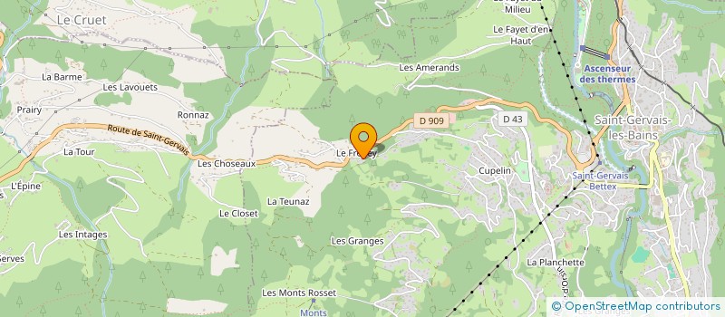 localisation de l'entreprise SCI DE BIONNASSAY  SAINT-GERVAIS-LES-BAINS