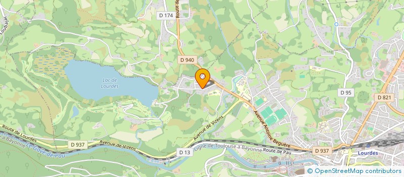 localisation de l'entreprise SCI DE BIZKAIA  LOURDES